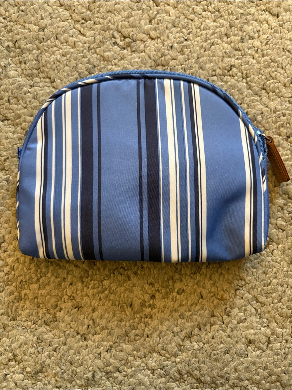 Lauren Ralph Lauren blue striped cosmetic bag - Picture 2 of 5